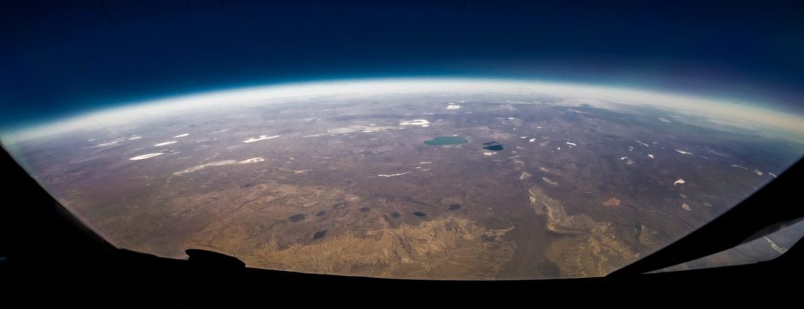 aerial photo of world