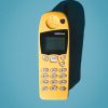 yellow and black 5110 telephone